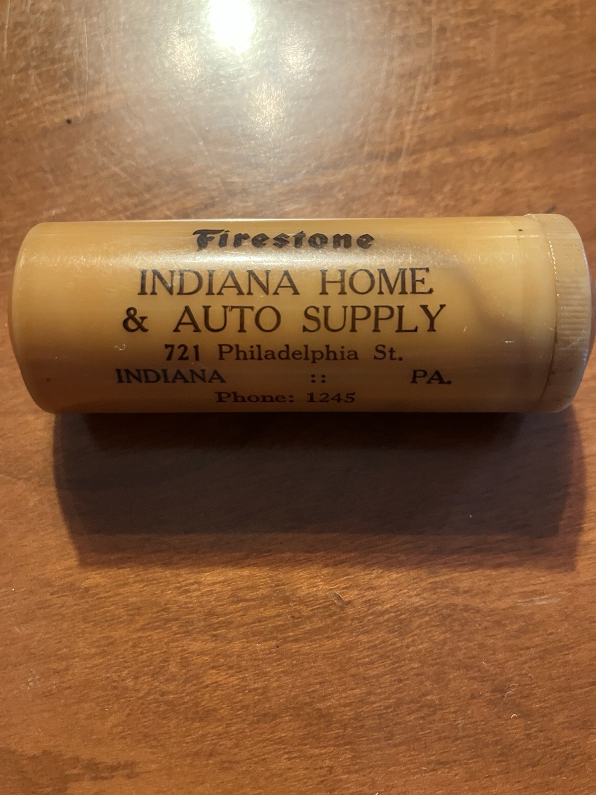 Vtg 1940’s Firestone Advertising Plastic (Bakelite?) Pocket  Sewing Kit  Etui