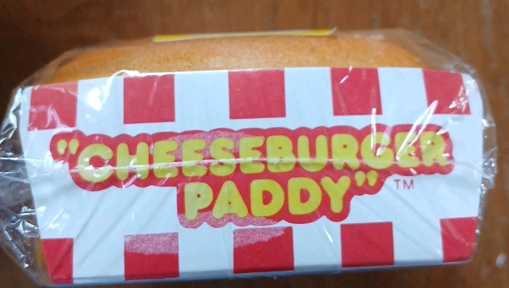 VINTAGE Lunchnotes Cheeseburger Paddy notepad from Kalamazoo, manuf  in 1984.