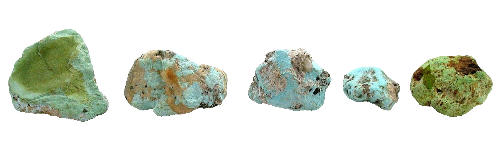 90 Gram 5 Hard Unstabilized Blue Green Turquoise Specimen Nuggets CS457/41524