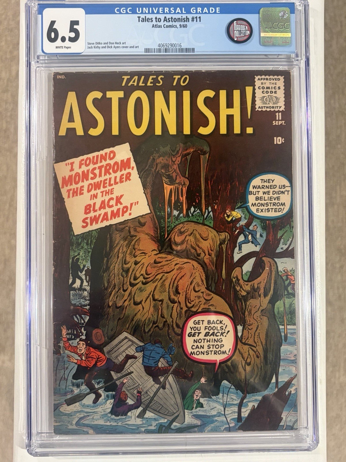 Tales to Astonish #11/CGC Universal 6.5 White Pages/Forbidden Collection