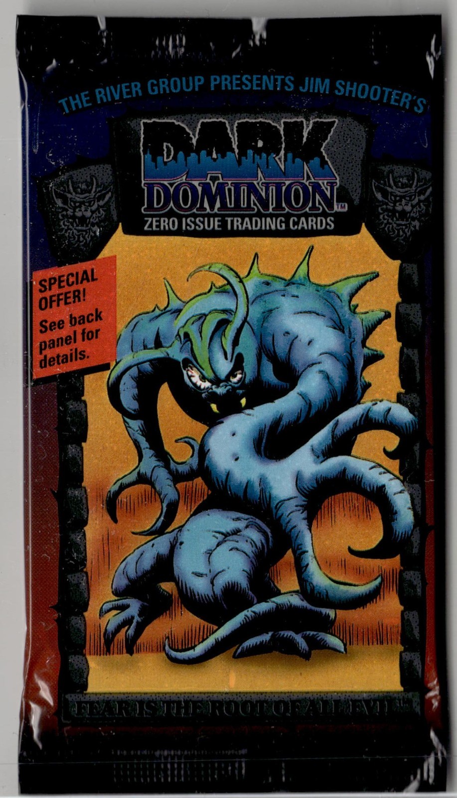 1993 Dark Dominion Zero Issue Trading Cards Booster Pack Art Type 5