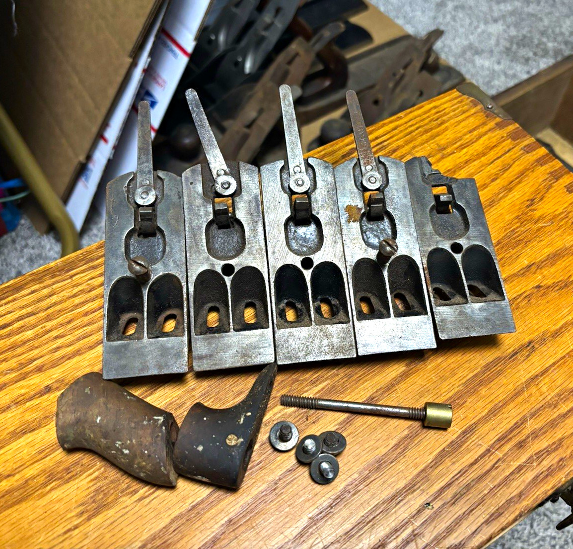 Vintage Stanley No 2 parts lot. Hand planes