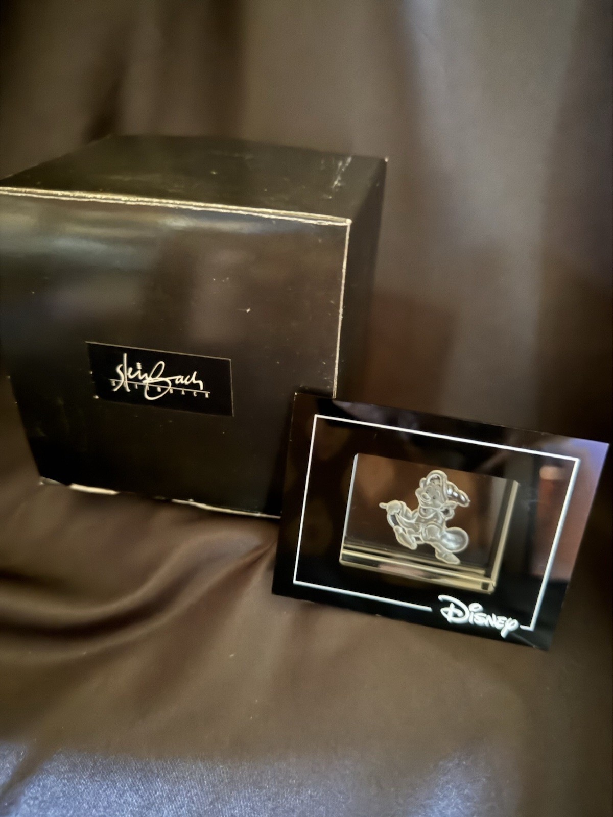 Disney Dopey Steinbeck Etched Figure Arribas Brothers Crystal