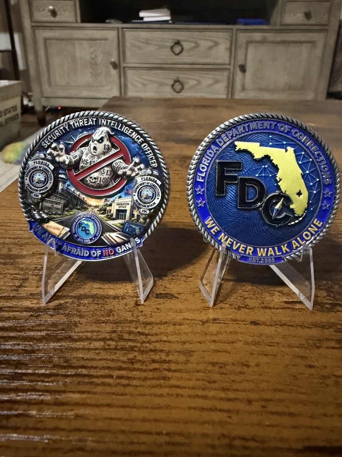Florida DOC Security Threat Intelligence Officer Challenge Coin