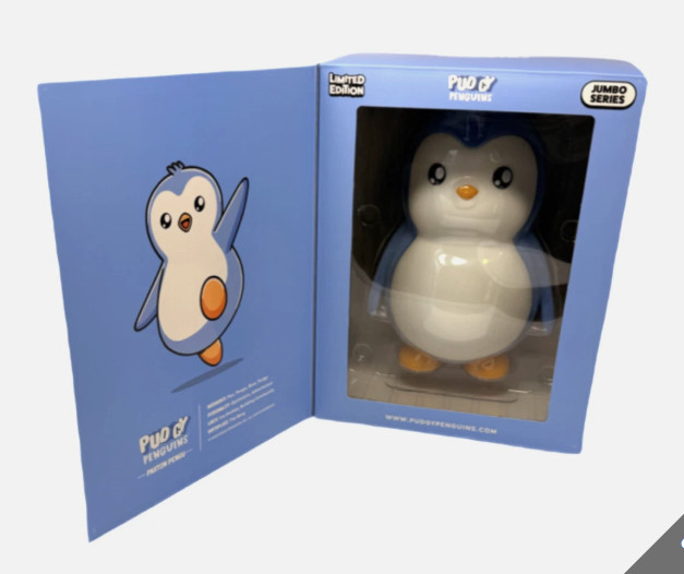 BRAND NEW Pudgy Penguins Paxton Pengu Limited Edition Collectible Vinyl Figure