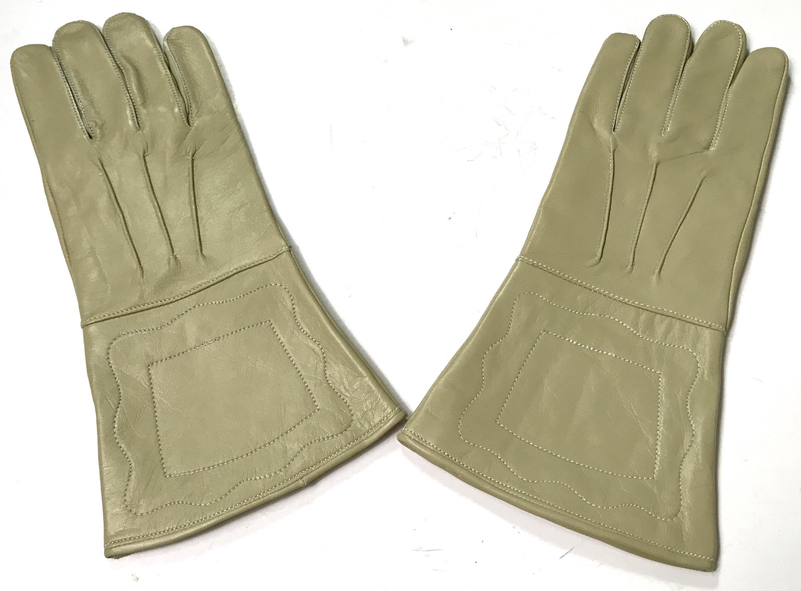 INDIAN WARS US UNION M1876 CAVALRY LEATHER RIDING GAUNTLETS GLOVES-SMALL