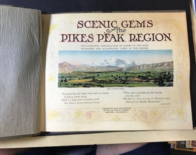 1920\'s Color Picture Book of the PIKE PIKE REGION in Colorado 30 Pictures