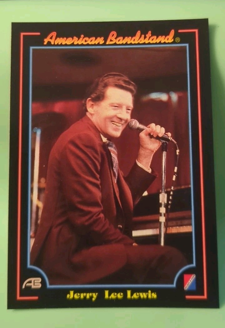 1993 Collect-a-card American Bandstand TV Card #7 Jerry Lee Lewis
