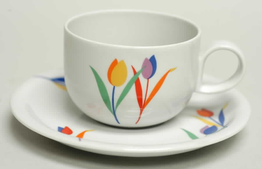 Block Tulip Time Cup & Saucer 36255