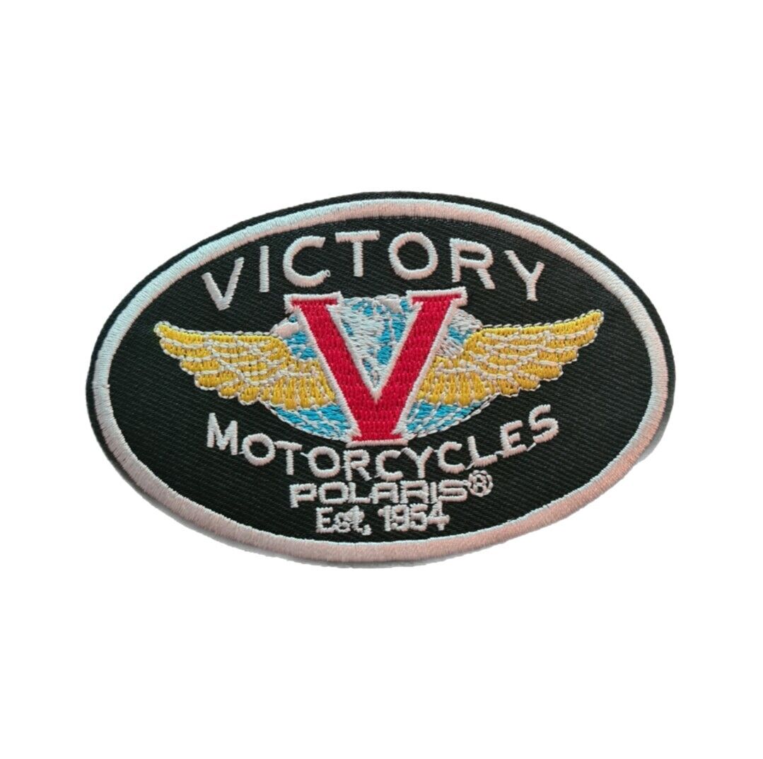 Victory Motorcycles Embroidered Patch Iron On Sew On Transfer