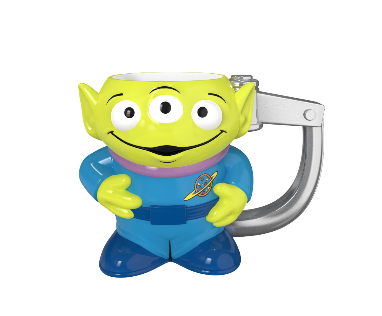Zak Designs Toy Story Alien Sculpted Ceramic Mug 11.5 oz Hand Painted Disney Pix