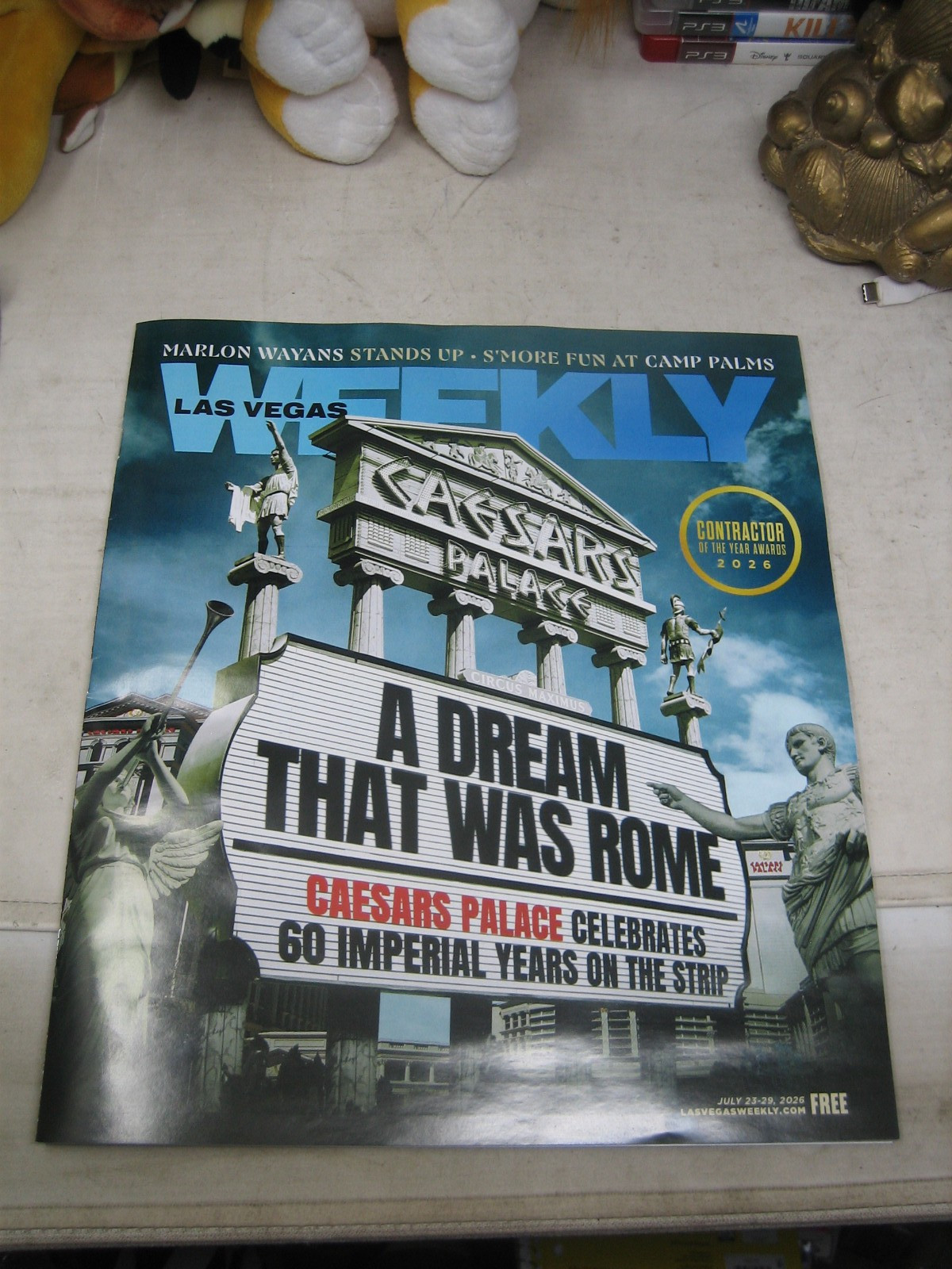 LAS VEGAS WEEKLY MAGAZINE JULY 23-29 2026 CAESARS PALACE 60 YEARS ISSUE