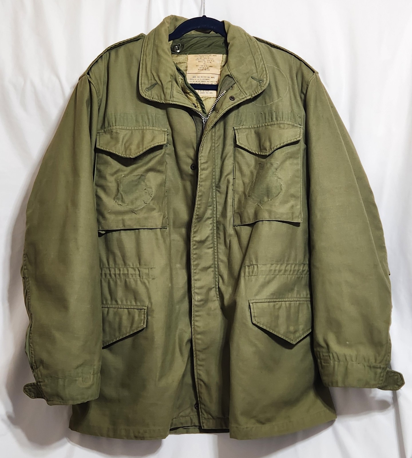 Vintage 1969 US Army M-65 Field Jacket With Liner Vietnam Era DSA-100-69-C-0818