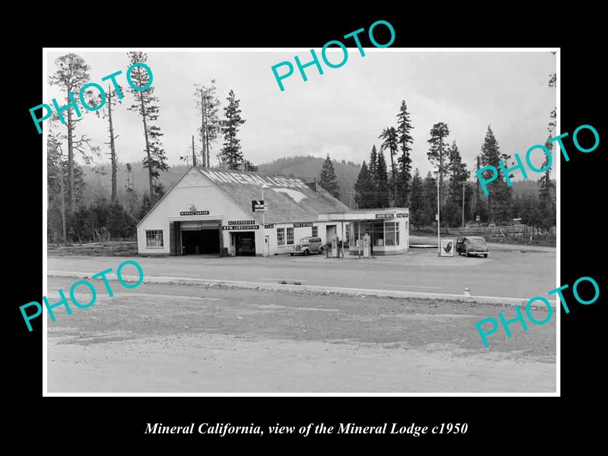 Mineral California View Of The Mineral Lodge c1950 Old Large Historic Photo