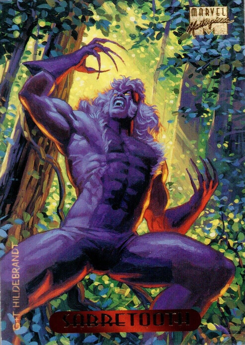 1994 Fleer Marvel Masterpieces Sabretooth #102 Near Mint DNA GAMES