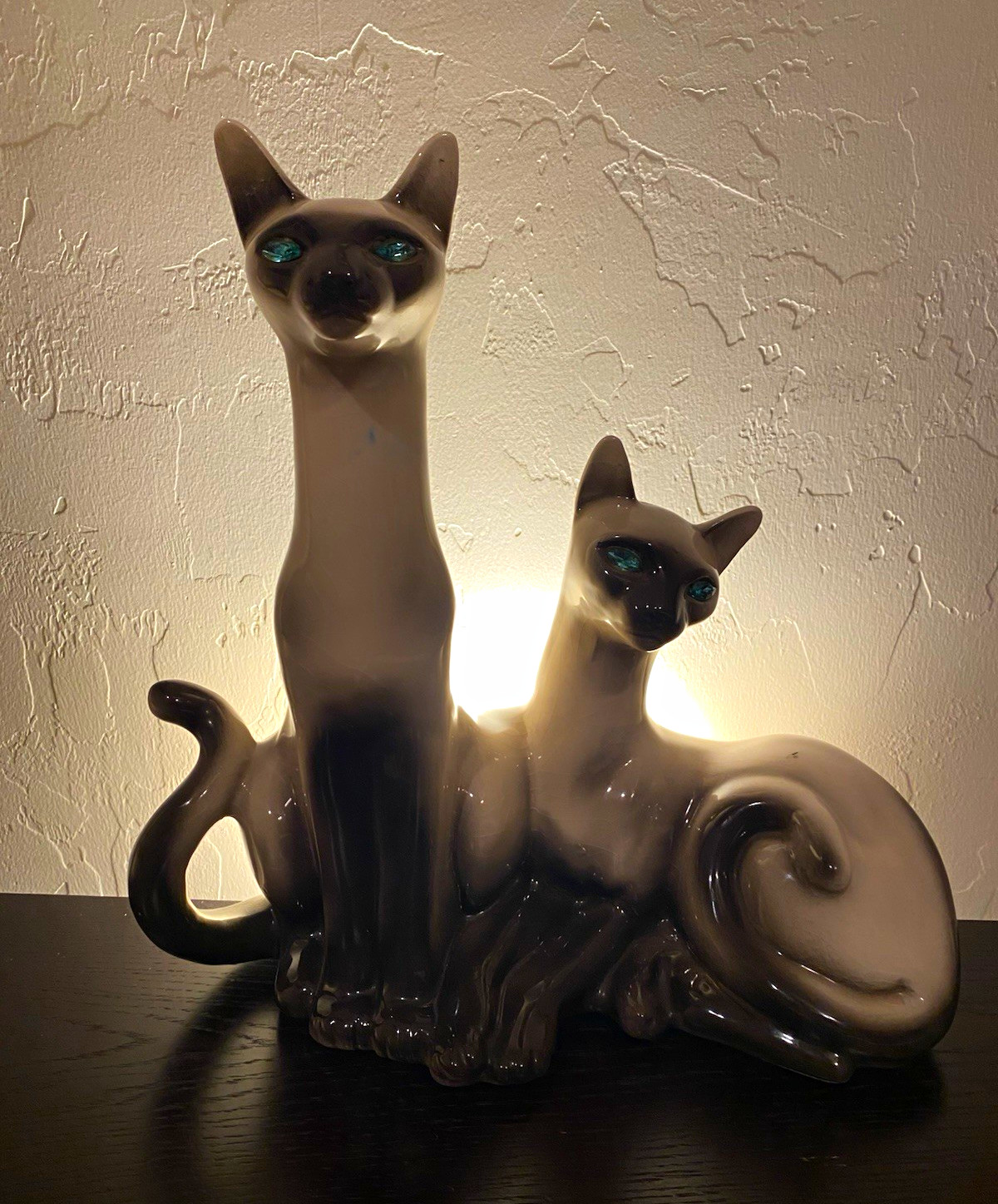 Vintage  60’s Siamese Cat TV Lamp