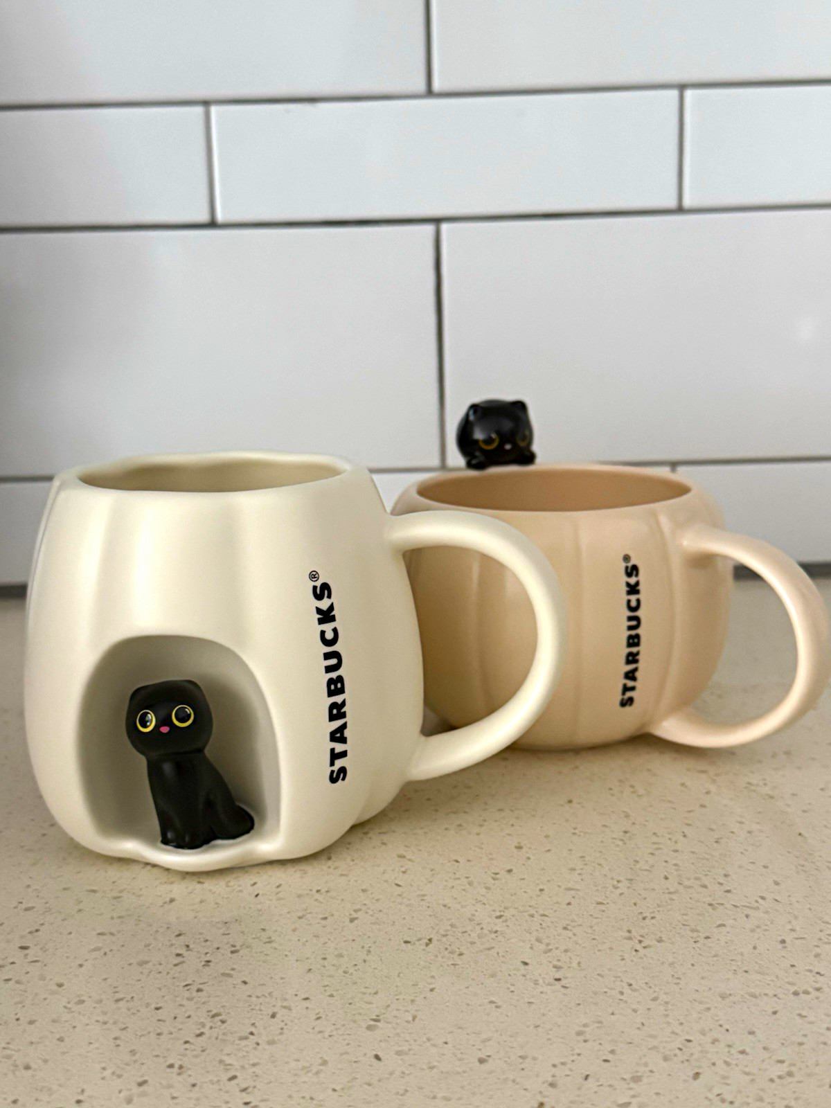 Starbucks 2026 Black Cat Mug Set of 2 Europe Exclusive + US Collectible Limited