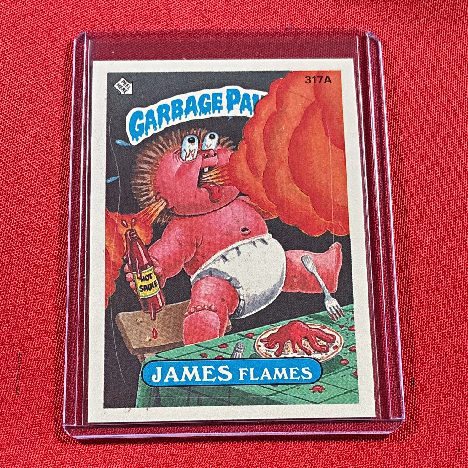 Topps 1987 Garbage Pail Kids Base Set James Flames #317A Non-Sport Card Topps 1987 Garbage Pail Kids Base Set James Flames #317A Non-Sport Card