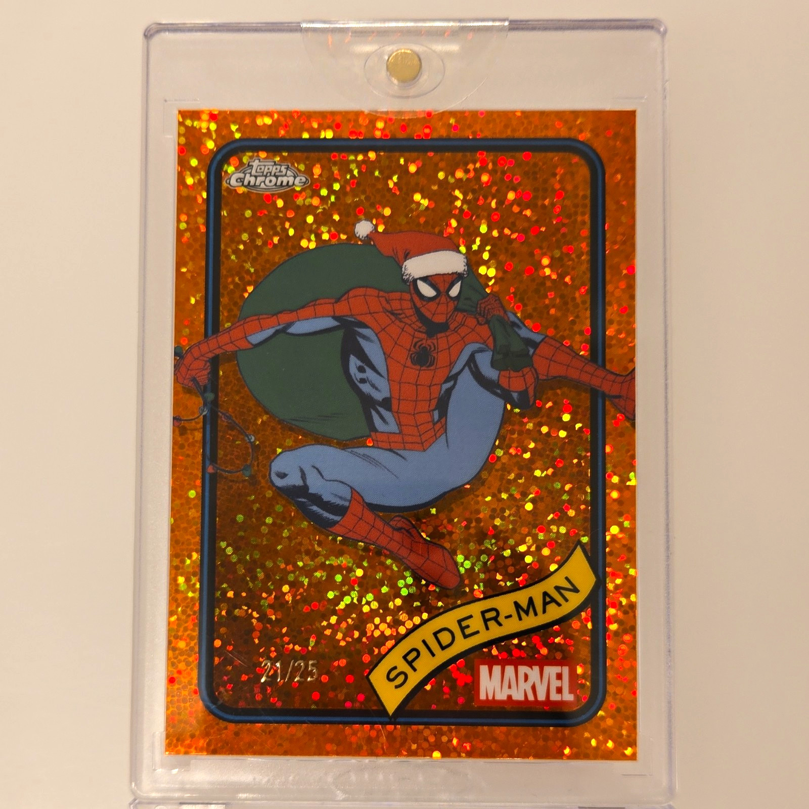 Topps 2025 Topps Chrome Marvel Spider-Man #101 Topps Employee Exclusive 21/25