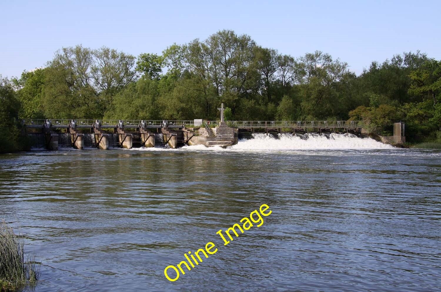 Photo 6x4 Sandford Lasher Little London\\/SP5201 The weir drops into Sandf c2012