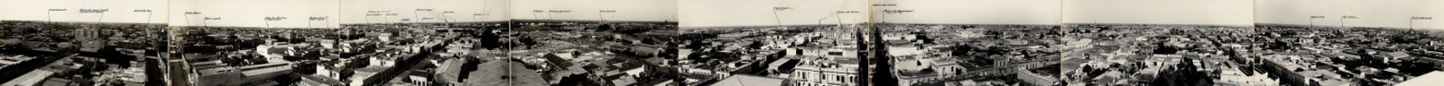 Argentina, Santa Fe, Eight-Part Panorama Vintage Silver Print Silver Print