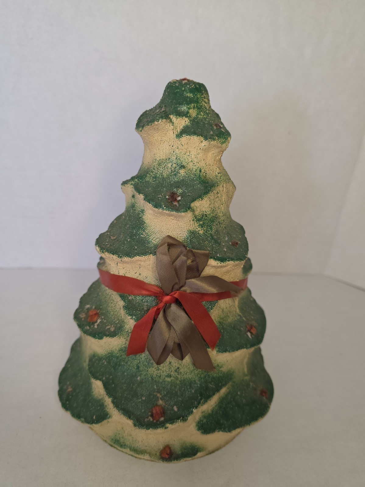 1930s Pulp Paper Mache Christmas Tree Candy Container 10