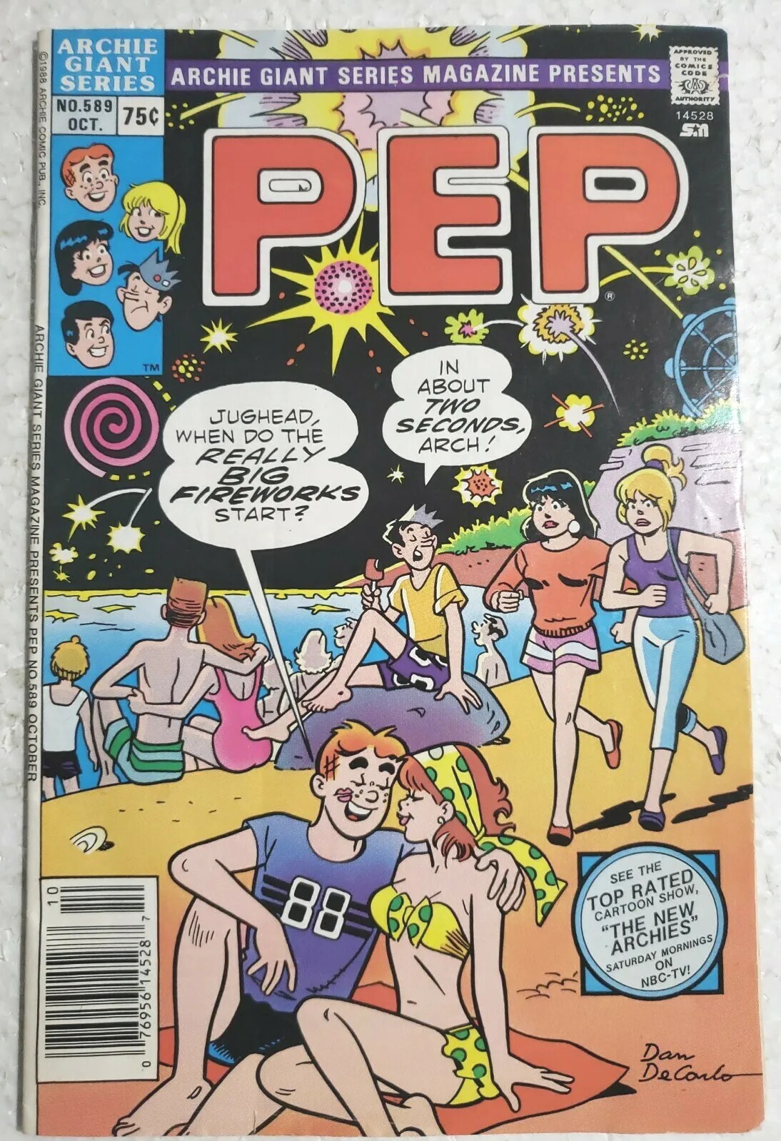 Pep #589 Bikini Cover 1988 Archie Comic Book Series VG/FN