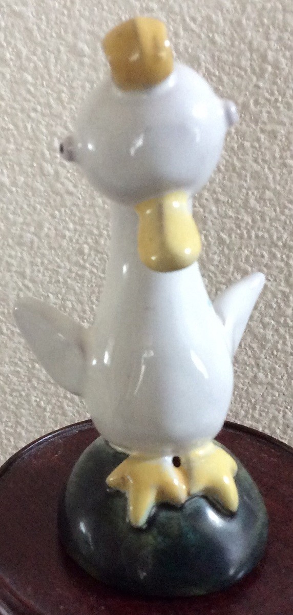 Vintage ANZENGRUBER KERAMIK WIEN Glazed Ceramic Duck Figure