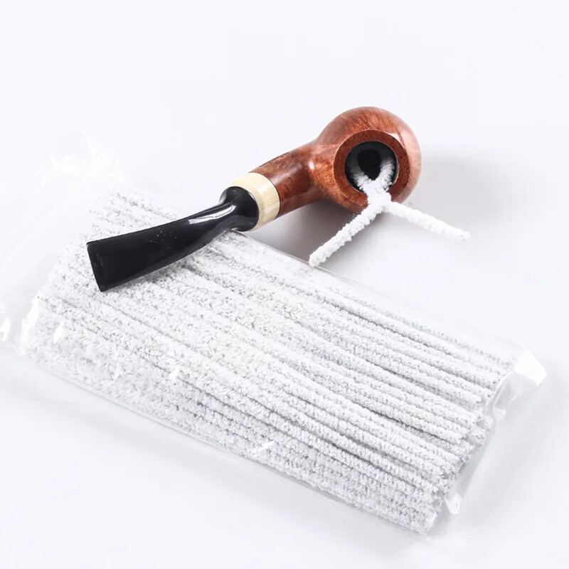 100PC Portable Pipe Cleaners Tool Soft Bristle Value Pack Fine Steel Wire Cotton