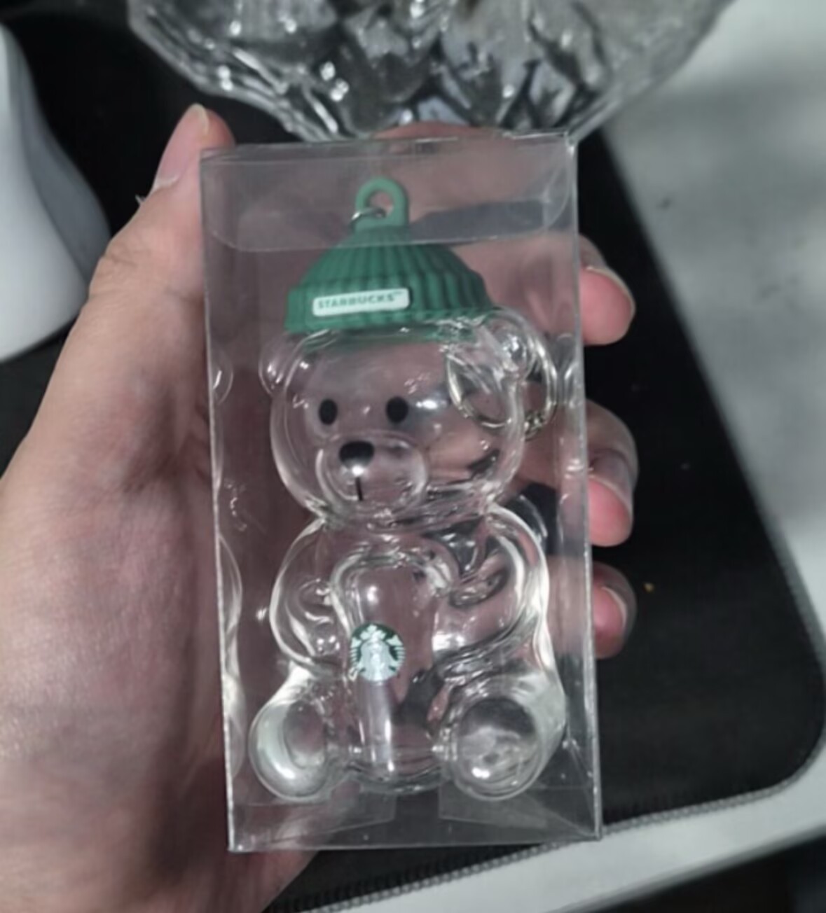 2026 NEW Starbucks korea Bearista Miniature keychain keyring 27th Anniversary