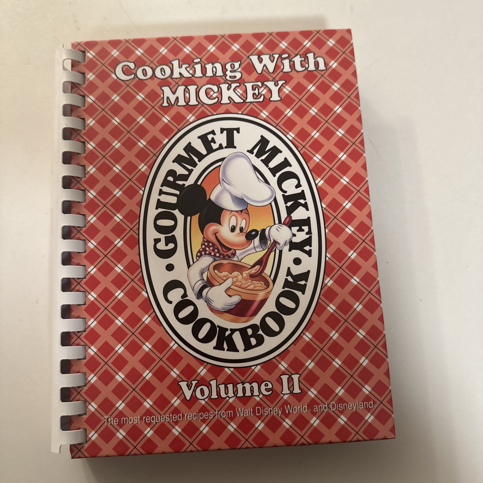 DISNEY Cooking with Mickey Mouse GOURMET COOKBOOK Vol II 1ST Printing SIGNED DCL