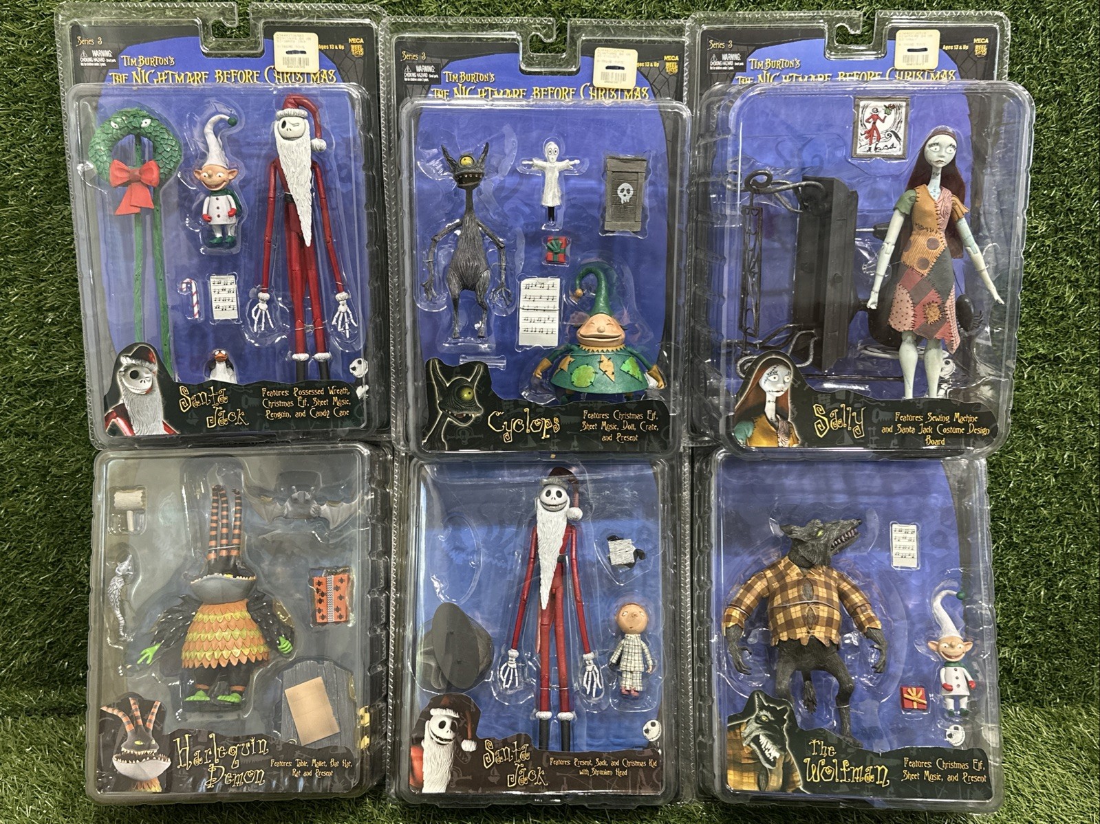 Neca 2006 THE NIGHTMARE BEFORE CHRISTMAS SERIES 2 & 3 SET OF 6
