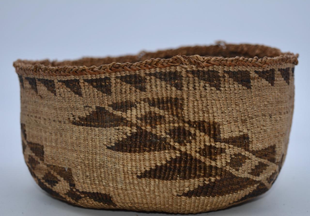Vintage  Northern California Klamath  Woven Basket
