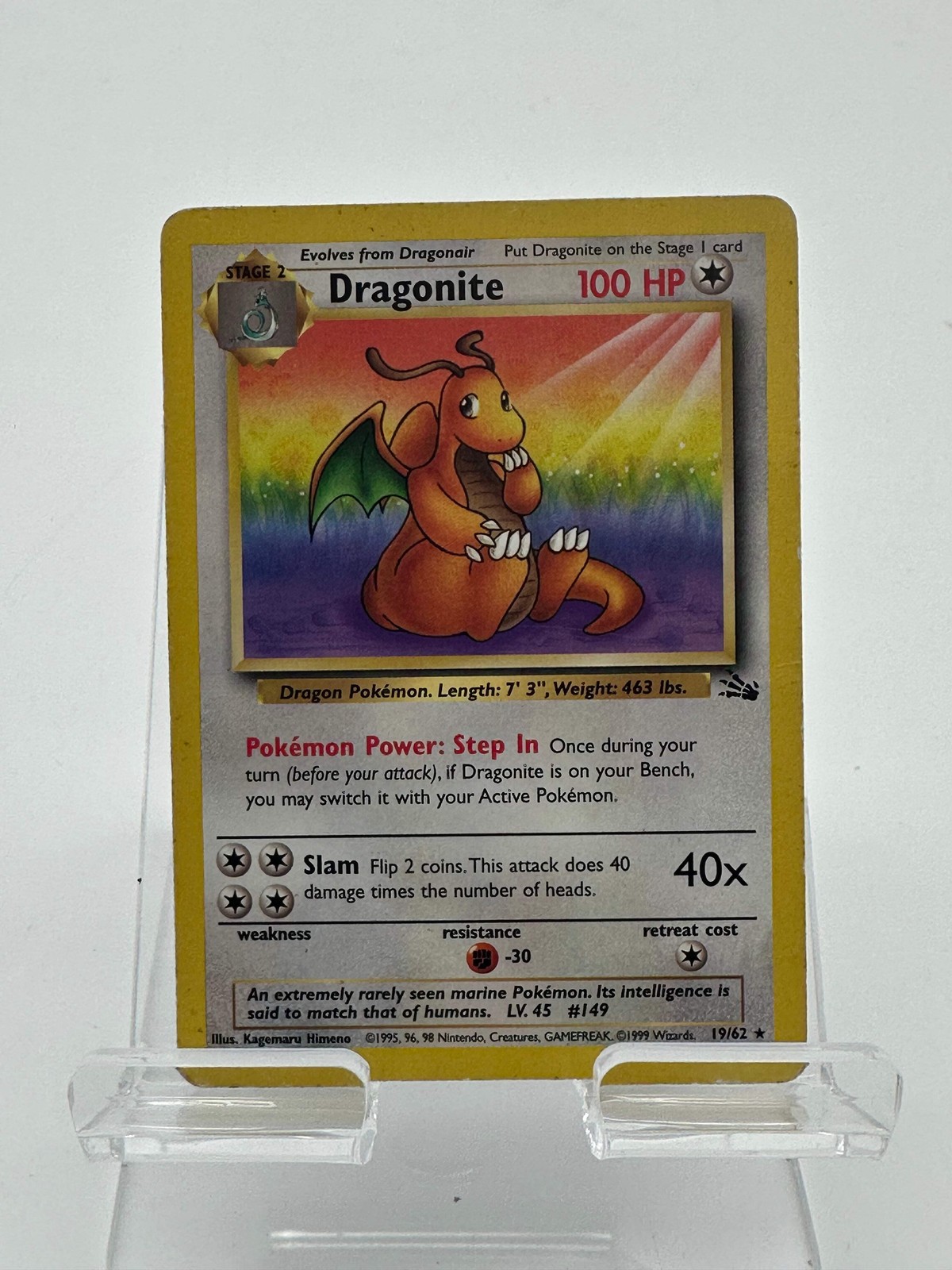 Dragonite 19/62 Fossil Set (Pokemon TCG) LP