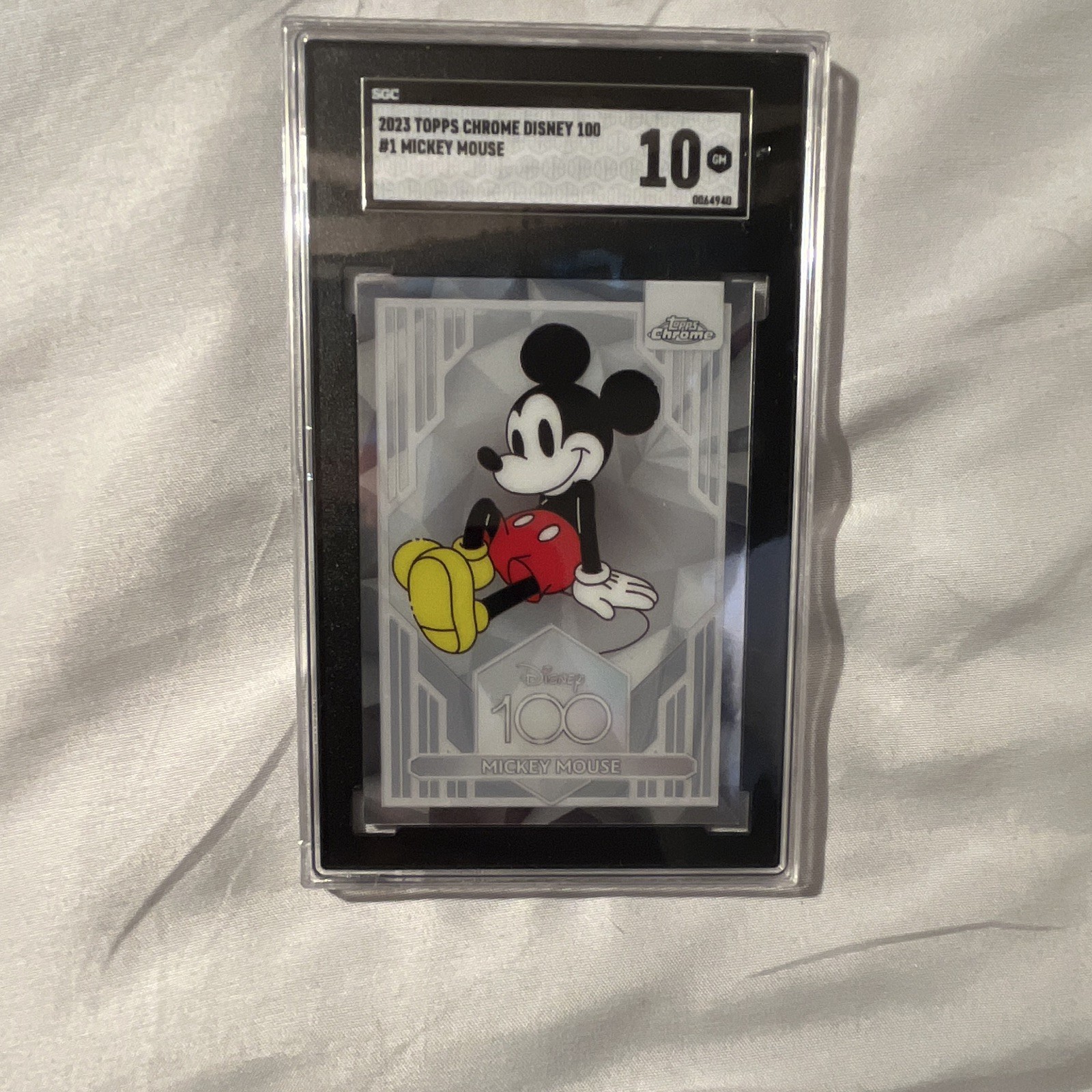 Topps 2023 Topps Chrome Disney 100 Mickey Mouse #1 Non-Sport Card SGC 10