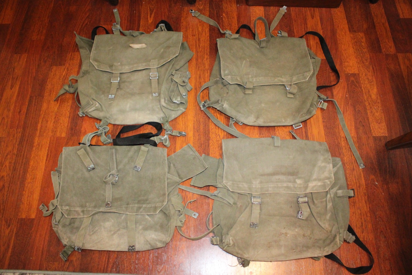Vintage Portuguese M-1964 M64 Colonial Wars Large Pack Canvas OD Green Used Bag