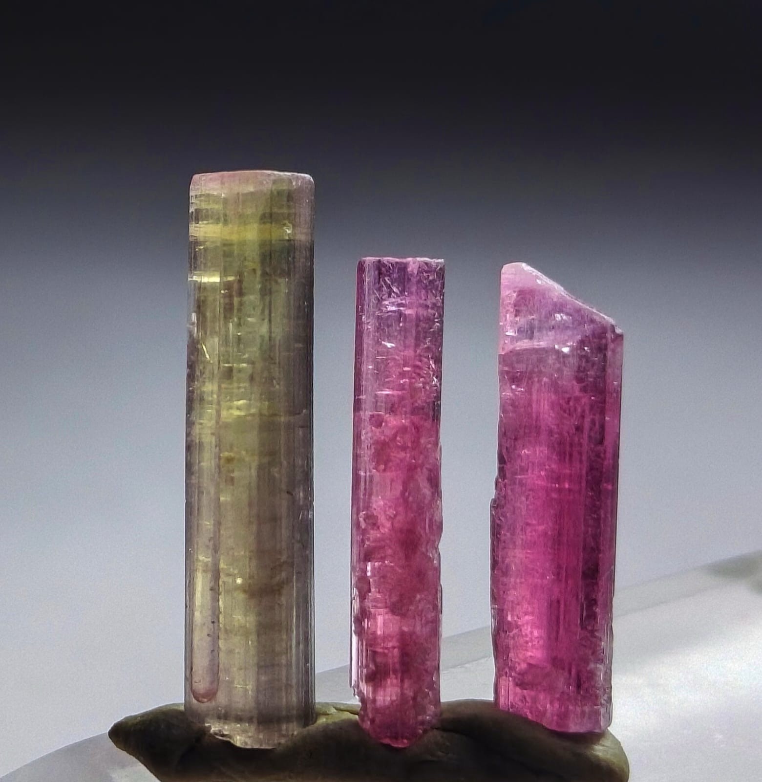 Tourmaline Pink And Bicolor Crystal
