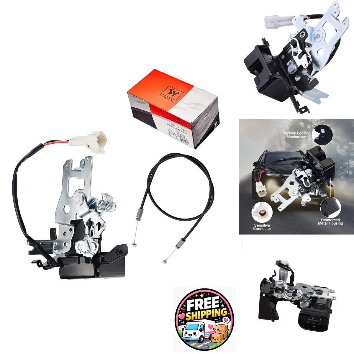 SYERAL Tailgate Door Lock Actuator 931-861 64680-0C010 for Toyota Sequoia