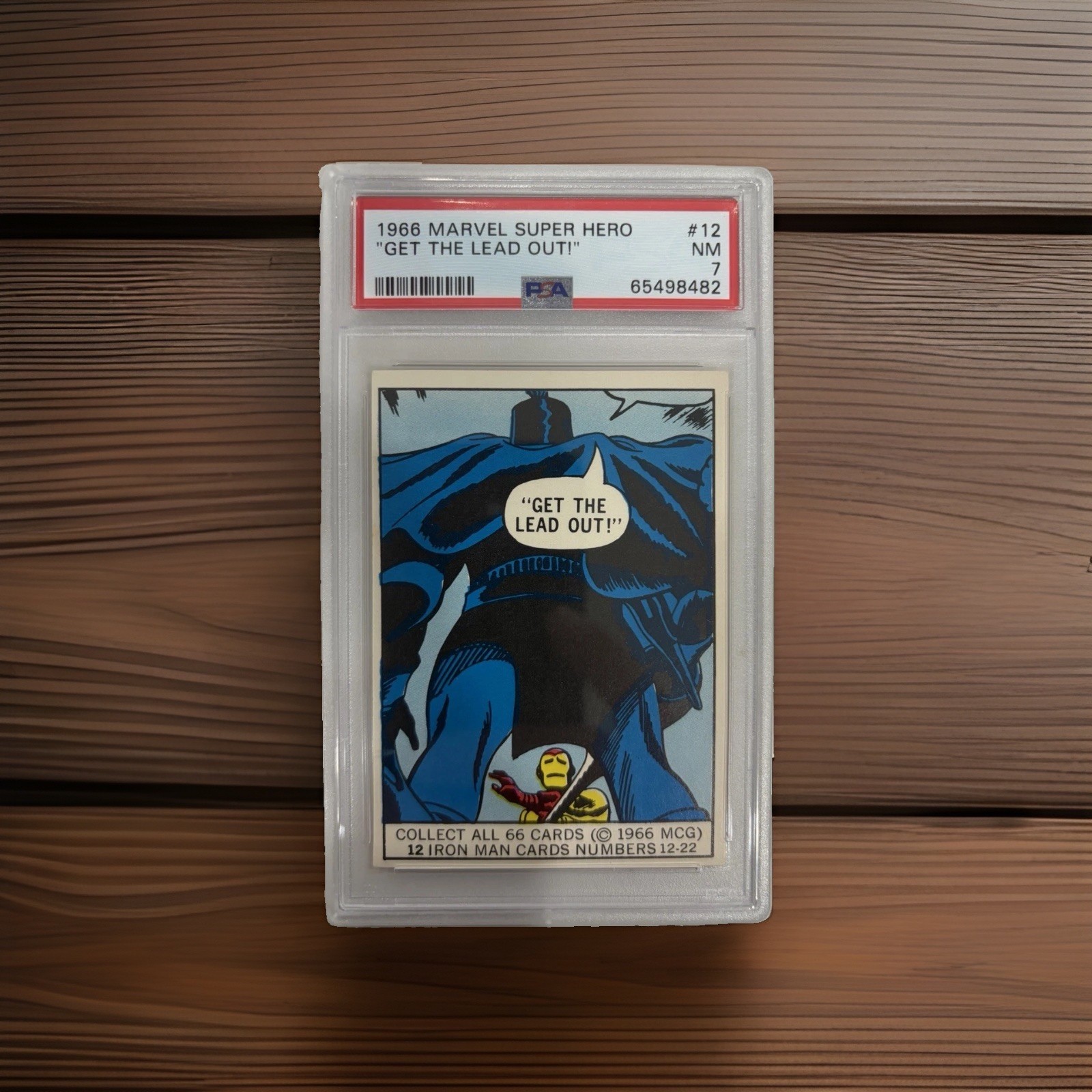 1966 Donruss Marvel Super Heroes #12 PSA 7 NM. True Rookie Card -Bubble Variant