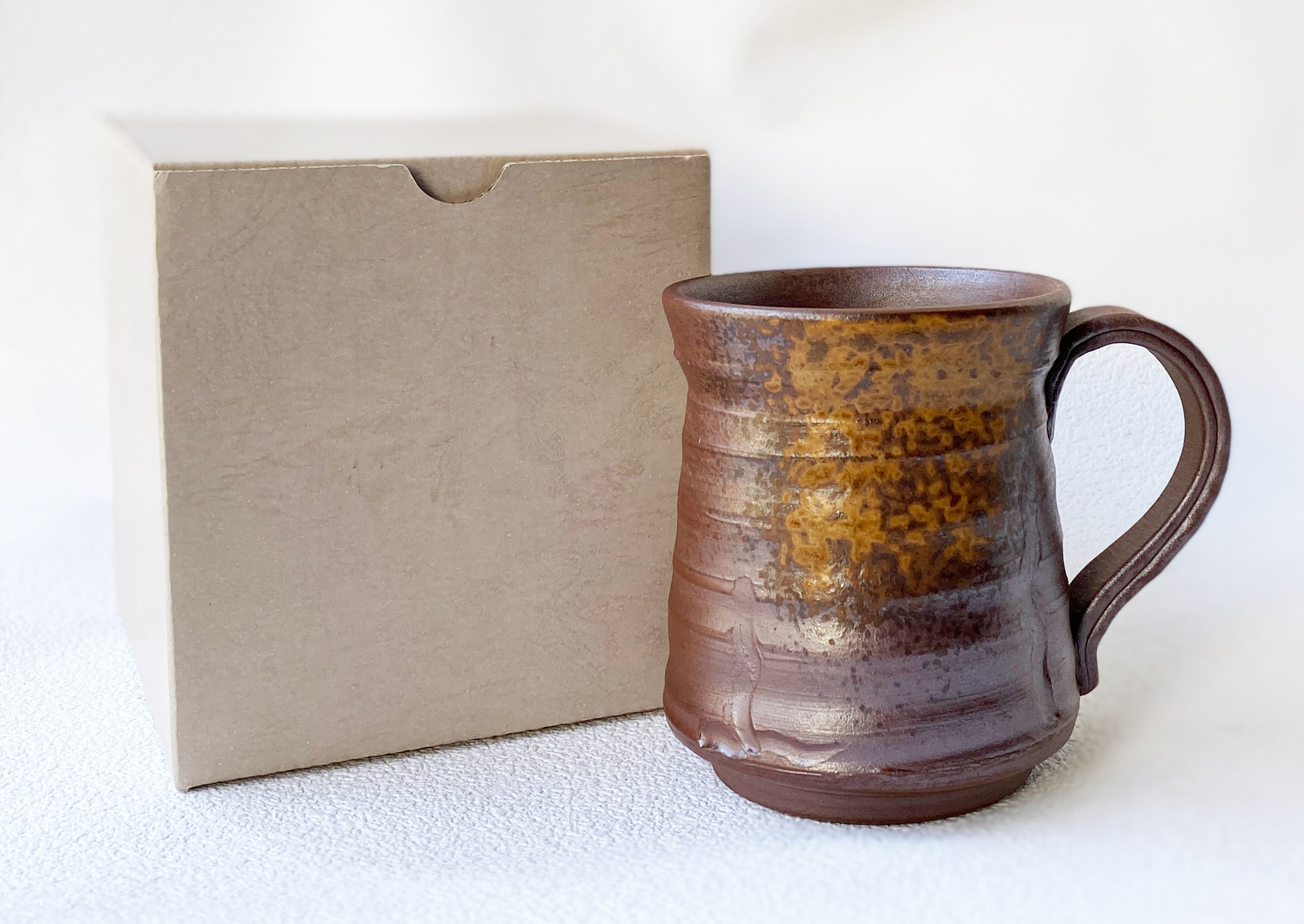 Bizen yaki ware Mug cup Japanese Coffee Tea Cup Goma style Tosho kiln Japan