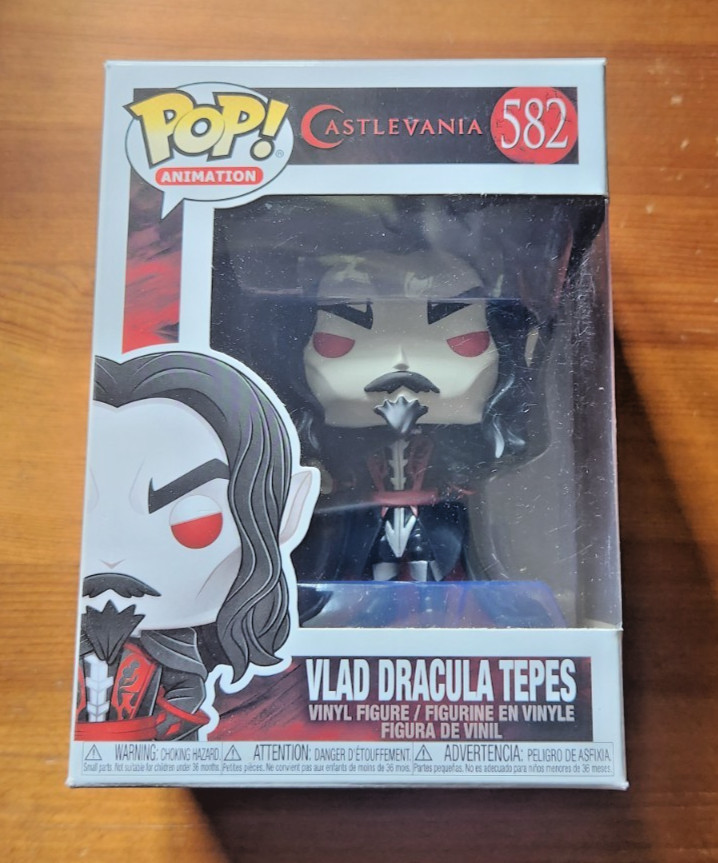 Funko Pop Vinyl: Vlad Dracula Tepes ( Castlevania Vaulted #582 Figure See Pics)