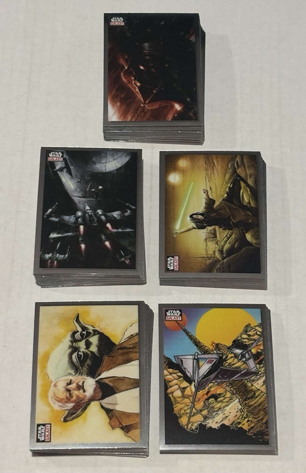 2023 Topps Chrome Star Wars Galaxy COMPLETE BASE SET #1-100