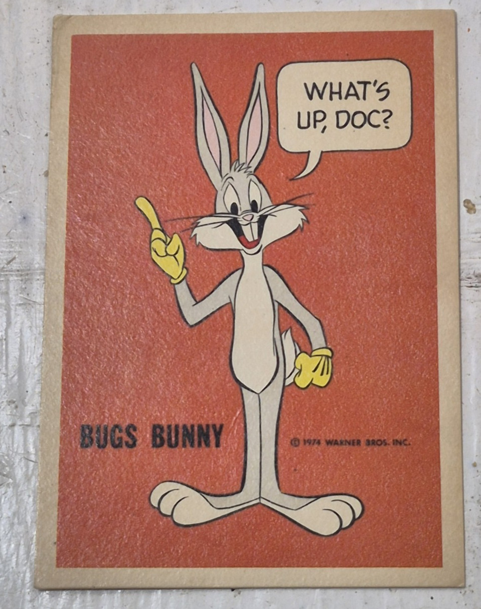 1974 Wonder Bread Bugs Bunny Trading Card National Periodical Vintage