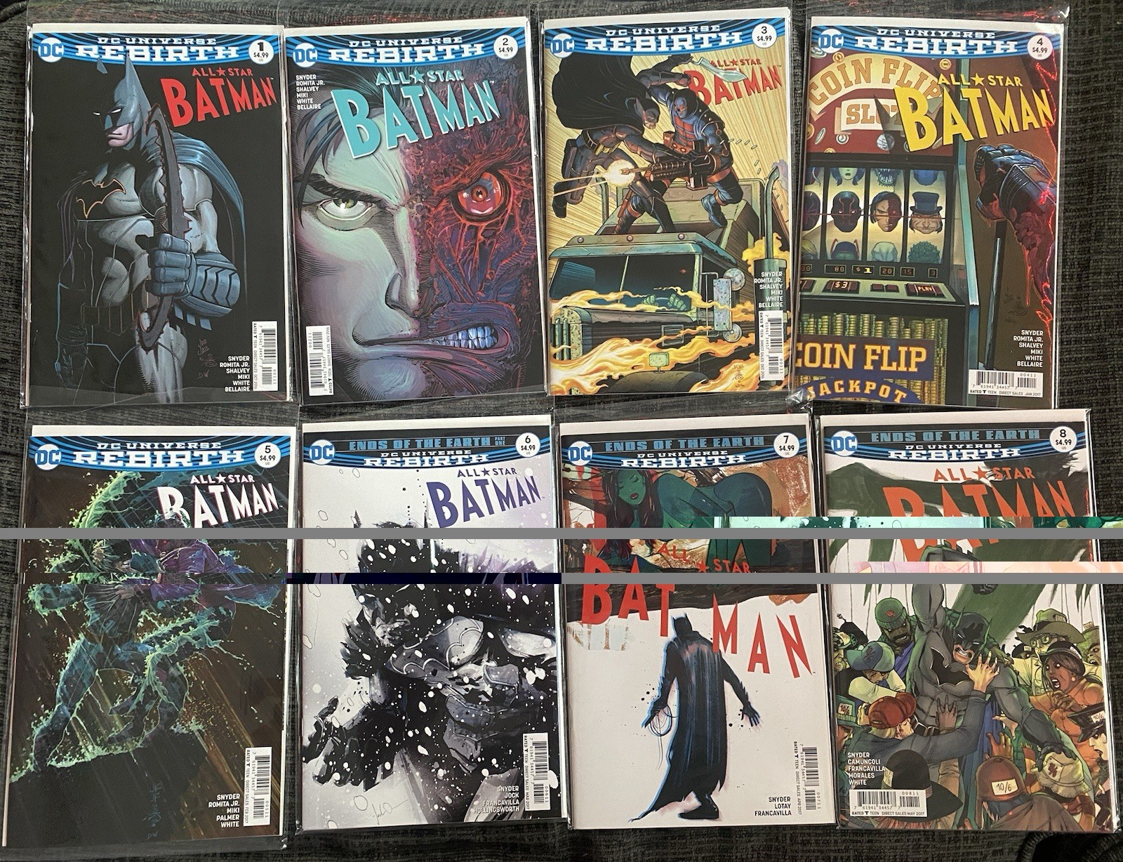 DC Comics Rebirth Batman and all star Batman Mixed Comic Book Lot as pictured 