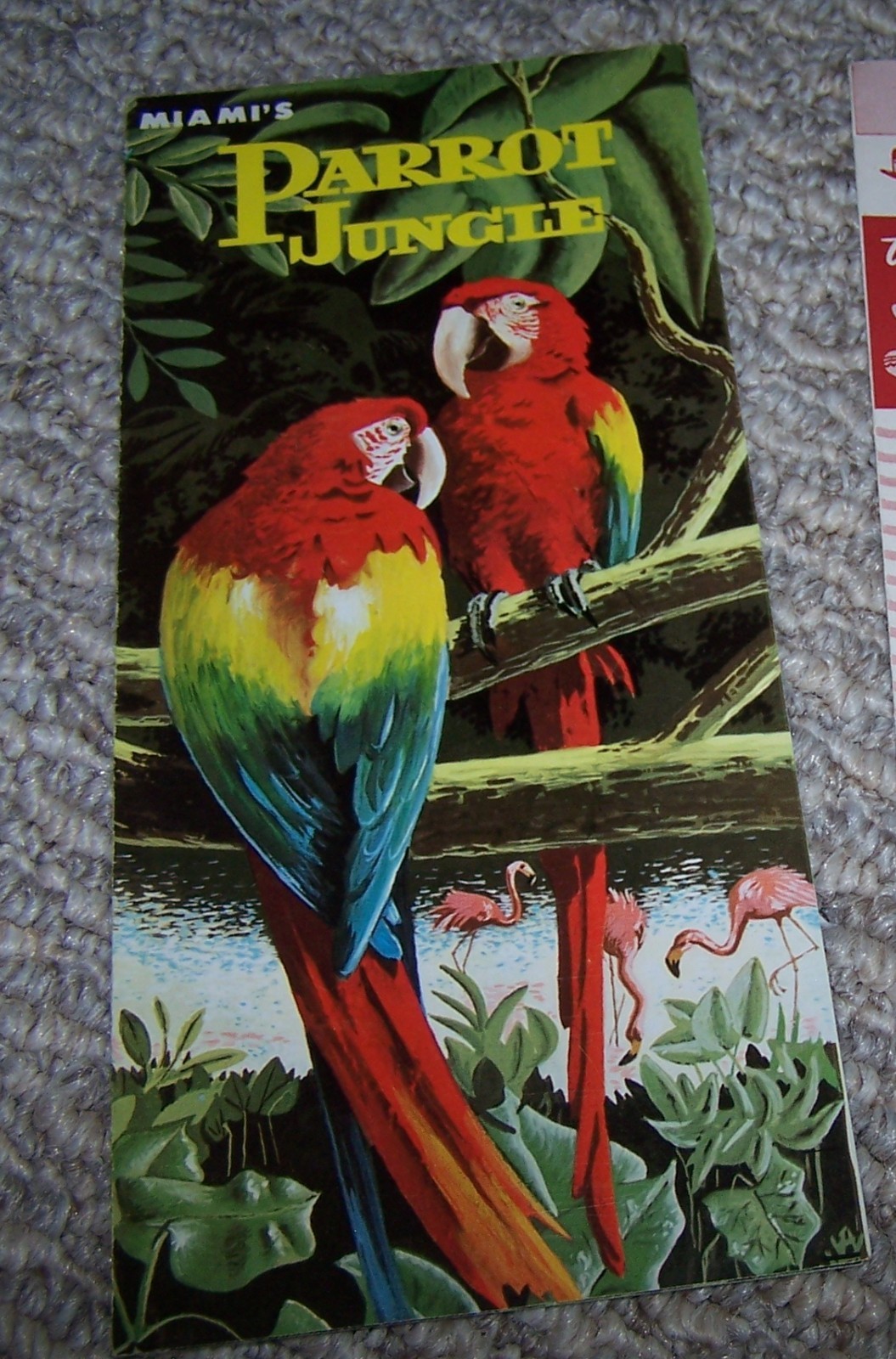 Vintage Miami's Parrot Jungle Foldout Brochure