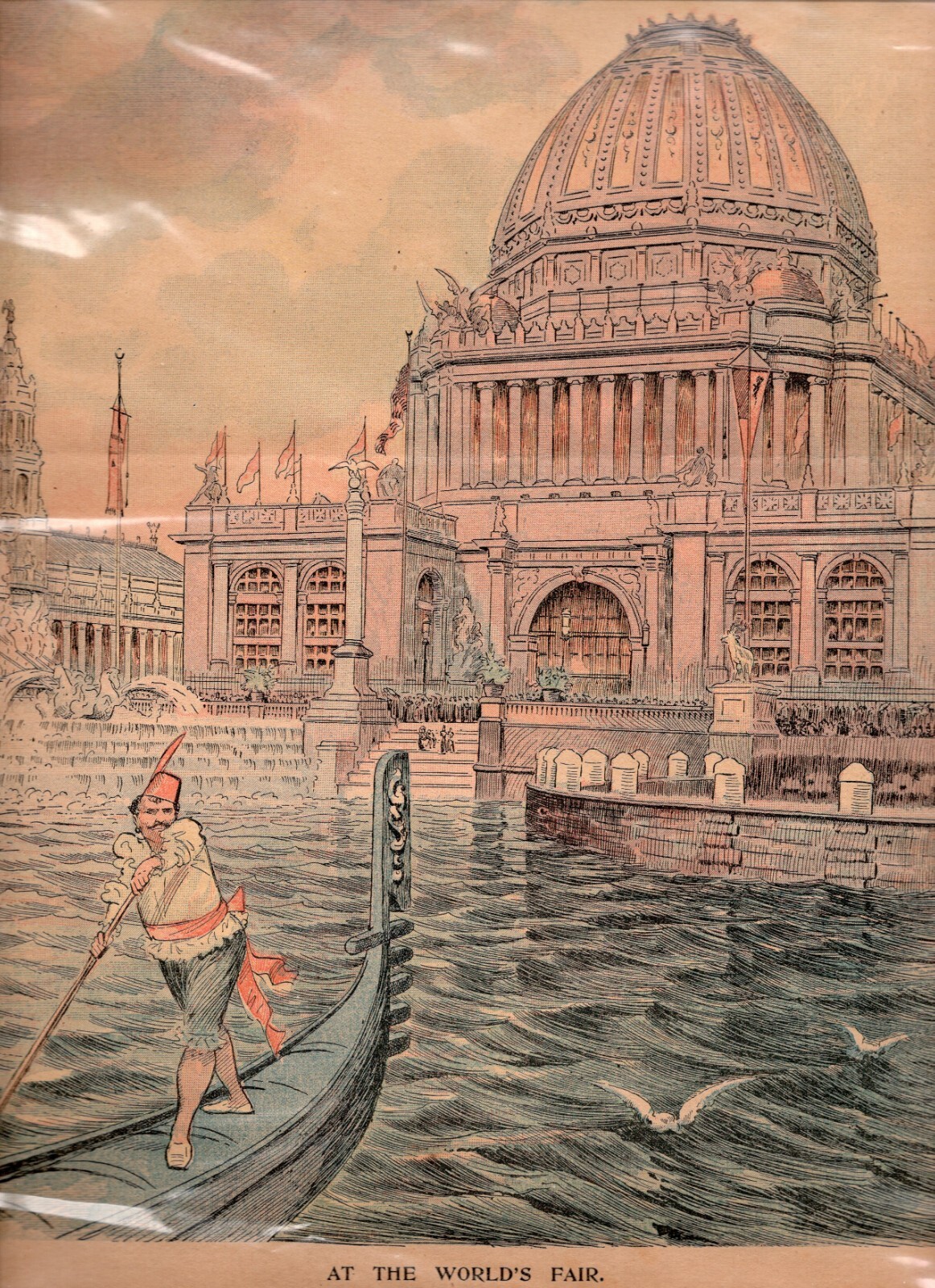 1893 Print Administration Building West @ The Chicago World\'s Fair Inter-Ocean