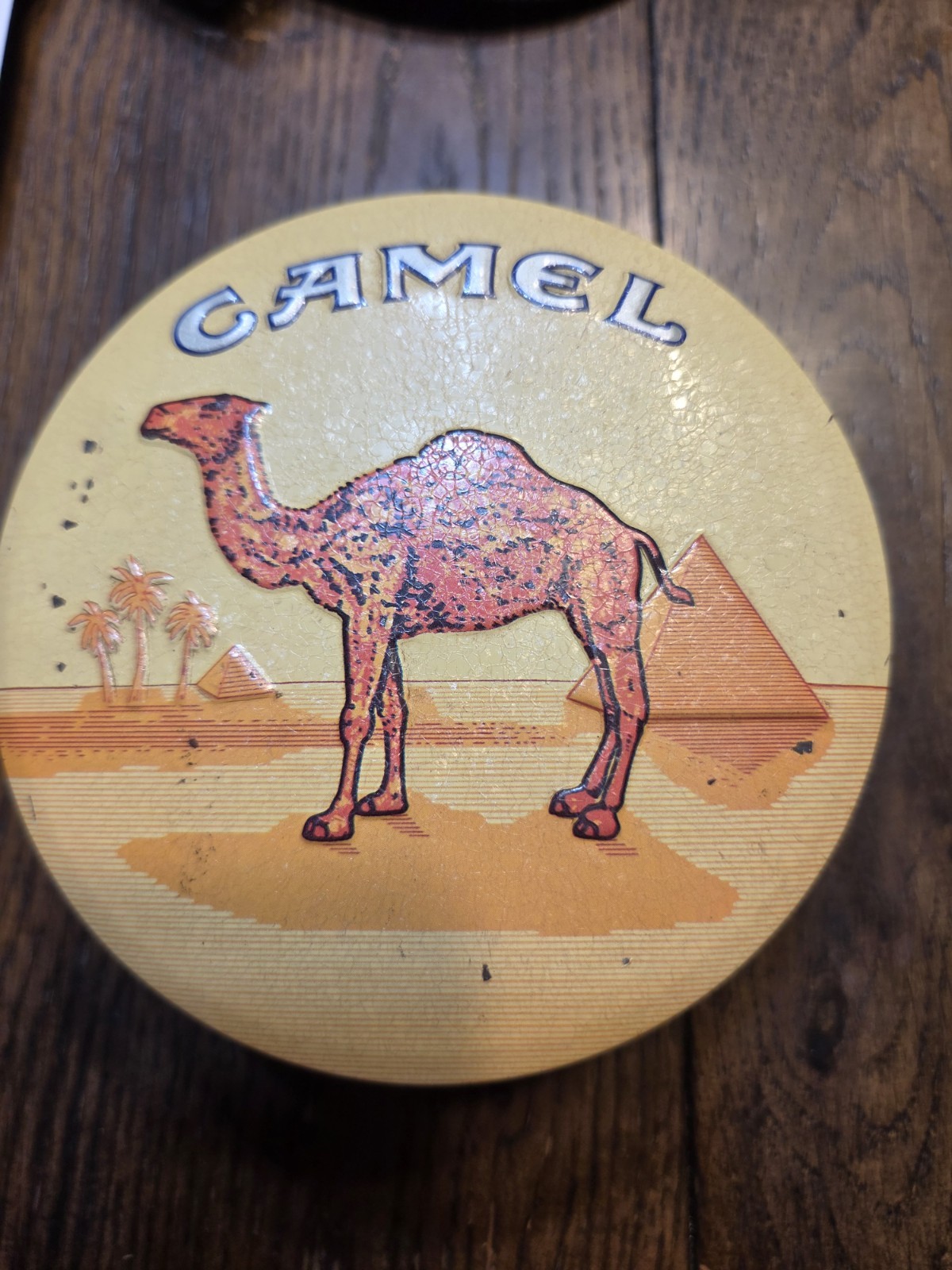Vintage 1993 Camel Beast Silhouette Matte Black Zippo Lighter with Original Tin