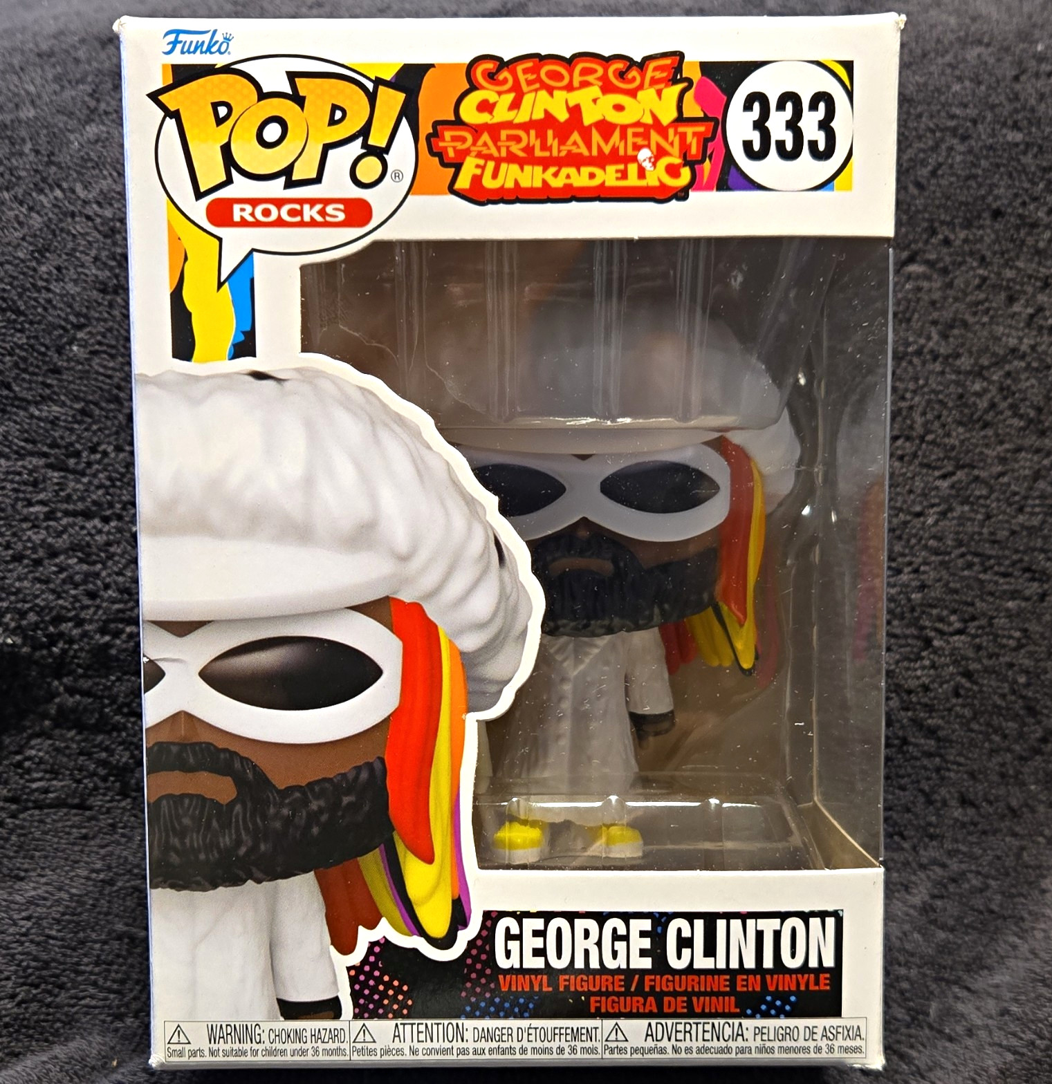 Funko Pop Rocks George Clinton Parliament Funkadelic Vinyl Figure #333