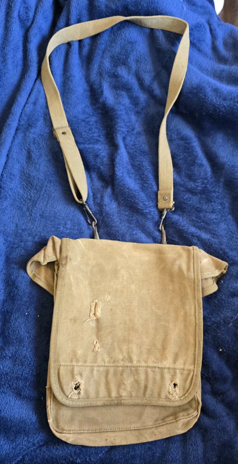 WWII USMC M1938 Canvas Map Case 1944 BOYT STENCILED US Marine Corps Dispatch Bag