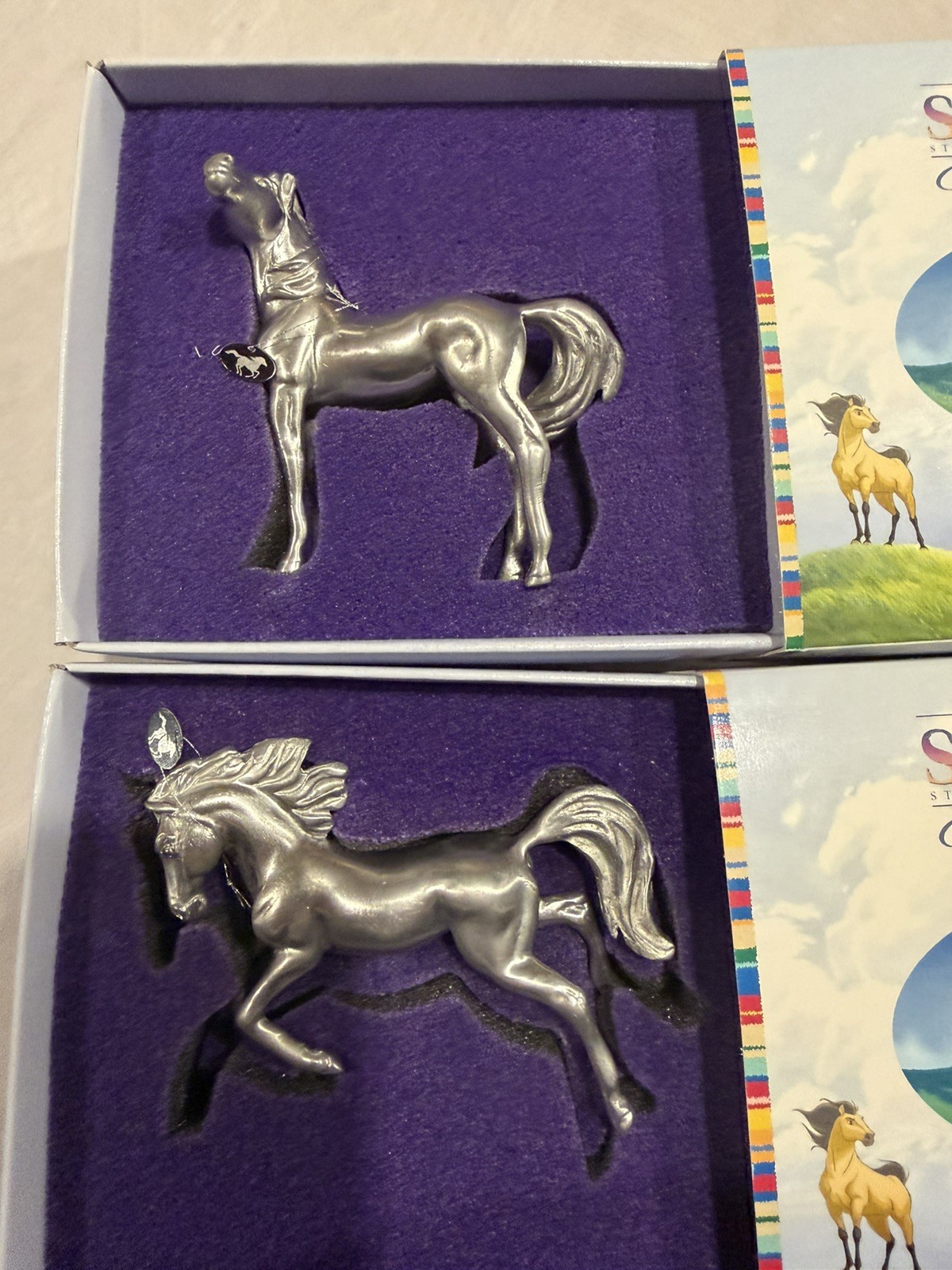 Breyer Spirit and Rain Pewter horses